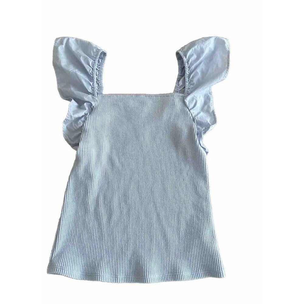 🎈🎈🎈A New Day womens Quaint Blue sleeveless ribbed blouse size XS